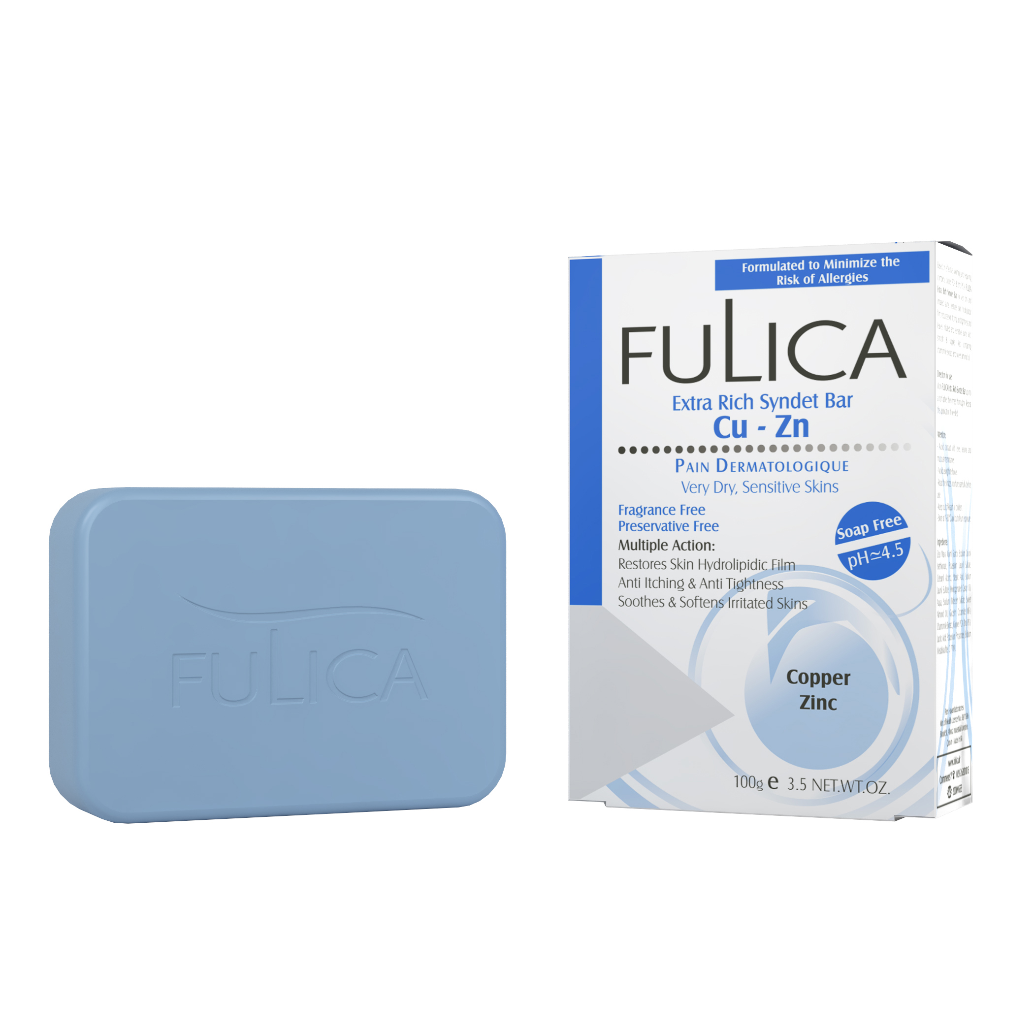 Fulica Pain Cu-Zn Very Dry_Atopic Skins   100g-فوليکا پن پوست خيلي خشک واگزمايي    100g