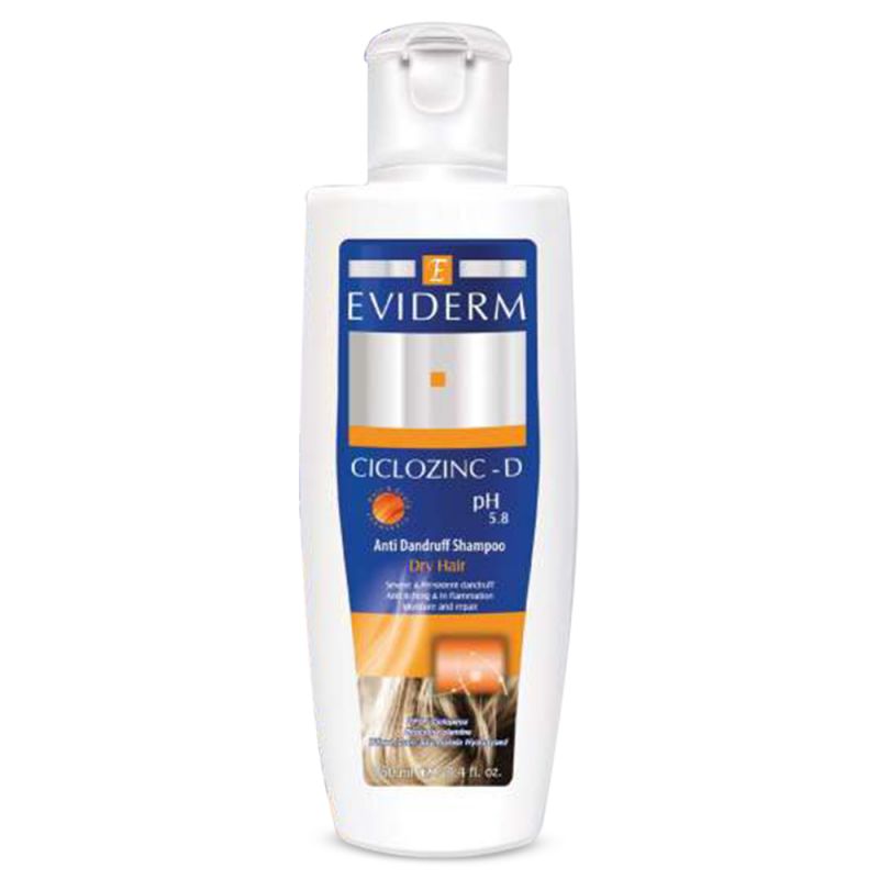 Eviderm Shampoo Ciclozinc-D    250ml-اويدرم شامپو ضد شوره قوي سيکلوزينک دي