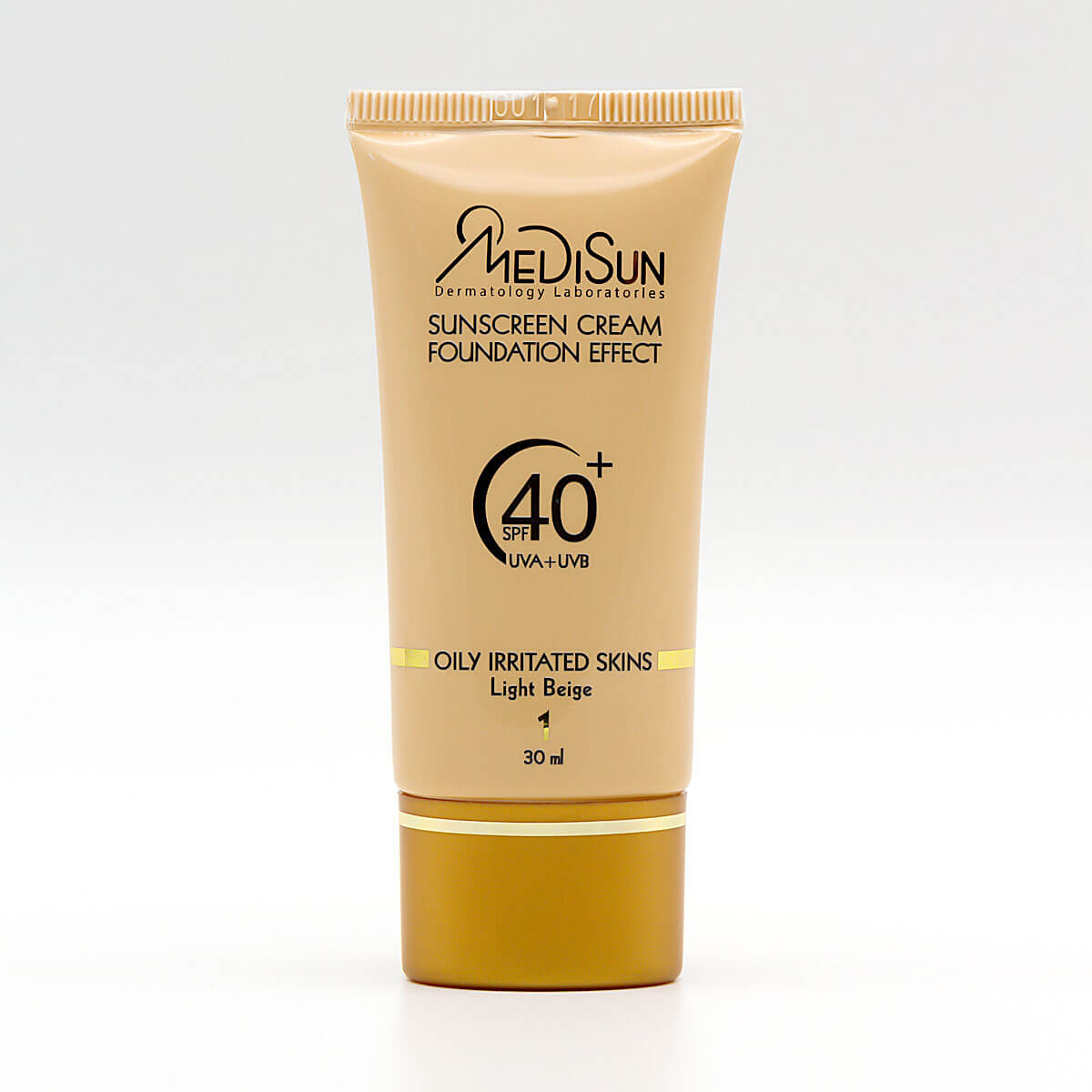 Medisun Sunscreen Foundontion Spf40-مديسان کرم ضد آفتاب  کرم پودري پوست چرب و حساس