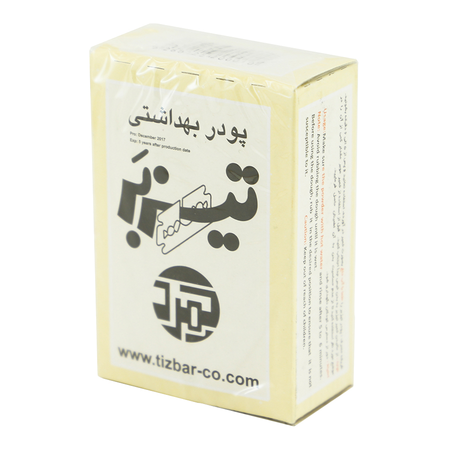 Tizz Bar Body Powder                   g100-تيزبر پودر بهداشتي مخصوص بدن تکي       گرمي100
