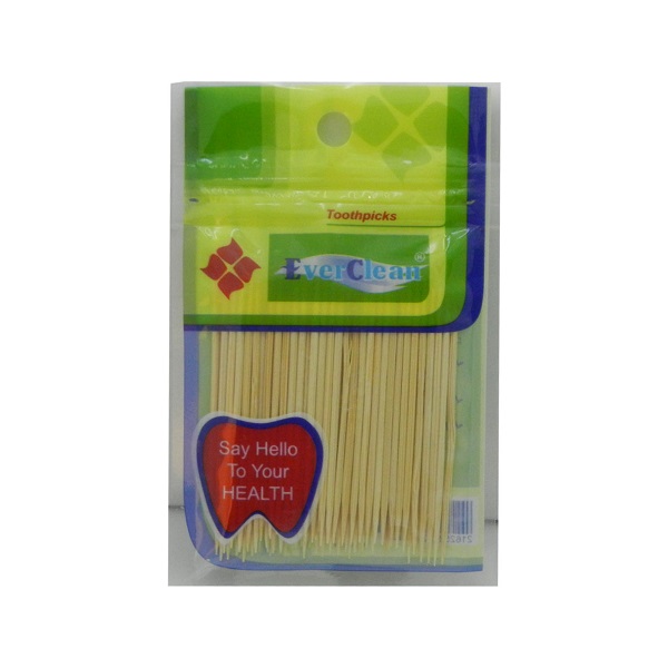 Ever clean toothpicks - خلال دندان چوبي زيپ کيپ اورکلين