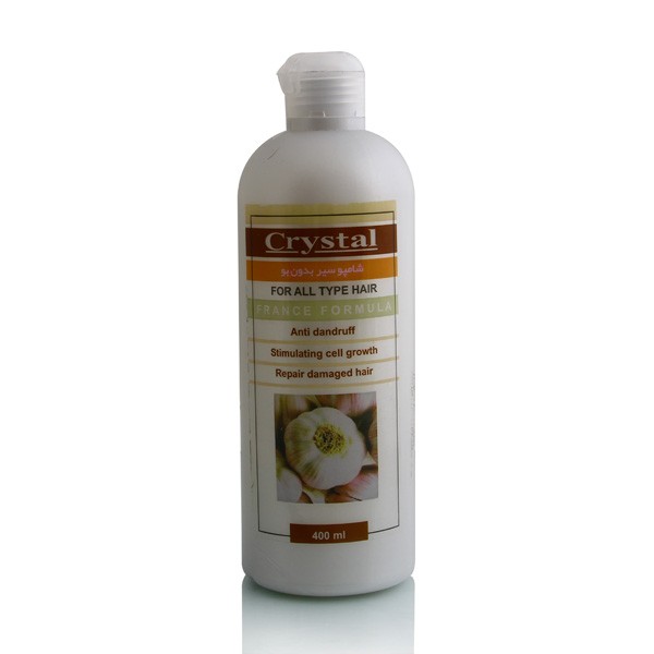 Crystal Shampoo Garlic Essance Free       400ml-کريستال شامپو سير بدون بو             400ml