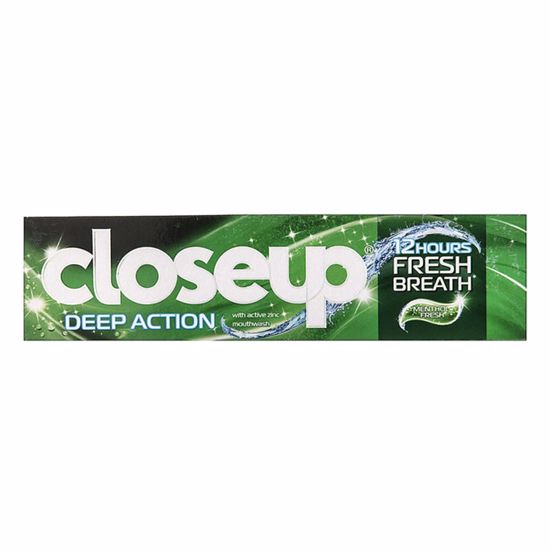 Close.Up Toothpaste Active Gel Menthol      125g-کلوزآپ خمير دندان اکتيو ژل نعنايي           125g