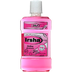 Irsha  ortho  mounthwash       250ml-ايرشا دهانشويه ارتودنسي  صورتي