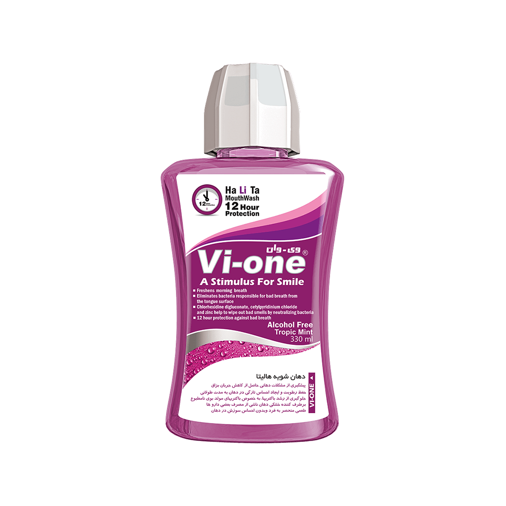 Vi-One Halita Mouth Wash Alcohol Free   330ml-وي وان دهانشويه هاليتا   330ml