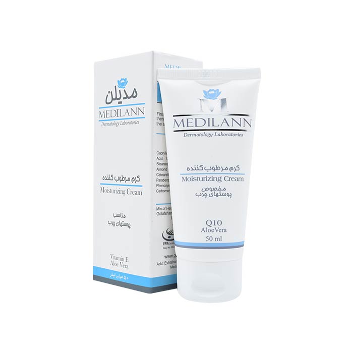 Medilann Cream Moisturizing For Oily Skin   50ml-مديلن کرم مرطوب کننده پوست هاي چرب          50ml