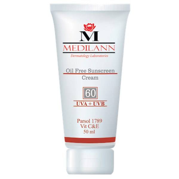 Medilann Sunscreen Cream Oil Free Tinted   SPF60-مديلن کرم ضدآفتاب رنگي فاقدچربي