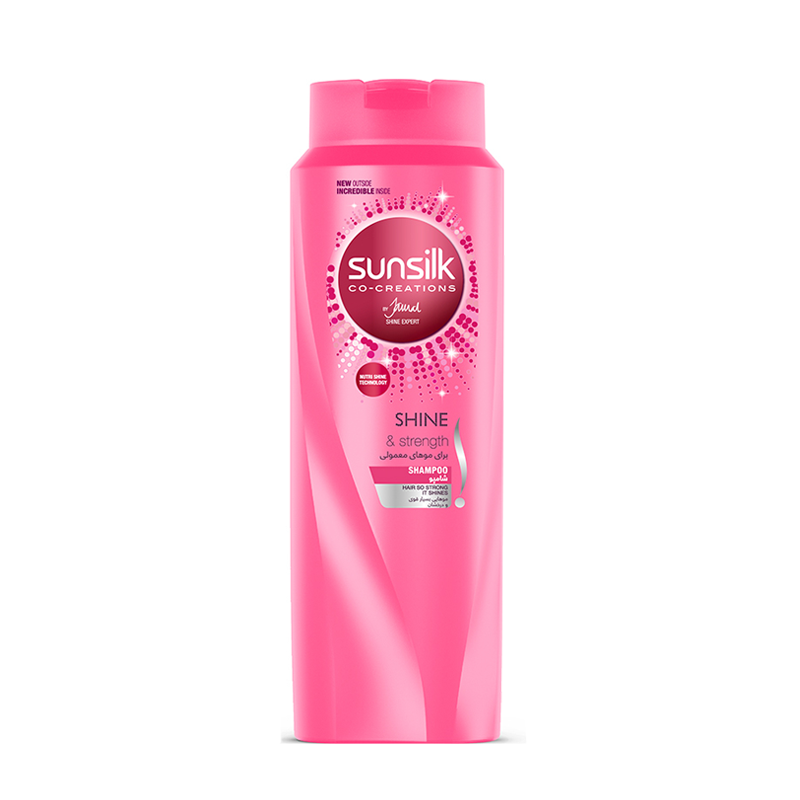 Sunsilk Shampoo Shine_Strength             600ml-سان سيلک شامپو موي معمولي                ميل600