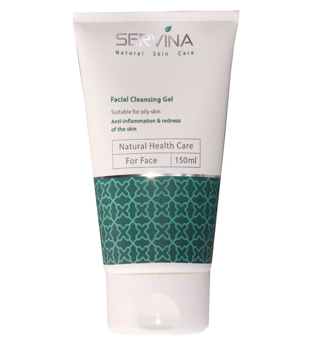 Servina Facial Cleansing Gel(for oily skin)150ml-سرويناژل شستشو صورت (مخصوص پوست چرب)        150ml