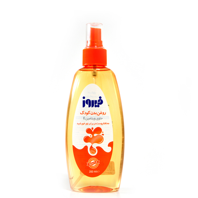 Firooz Bady Oil With Vitamin E             200ml-فيروز روغن بدن ويتامين  (اسپري )           200mlE