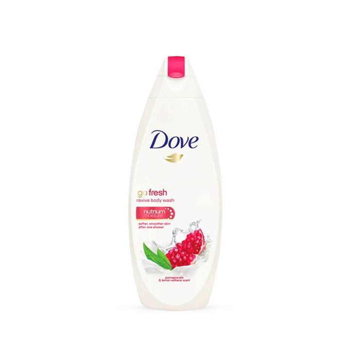Dove Body Shampoo Go Fresh Revive          250ml-داو شامپو بدن کرمي انار و ليمو             250ml