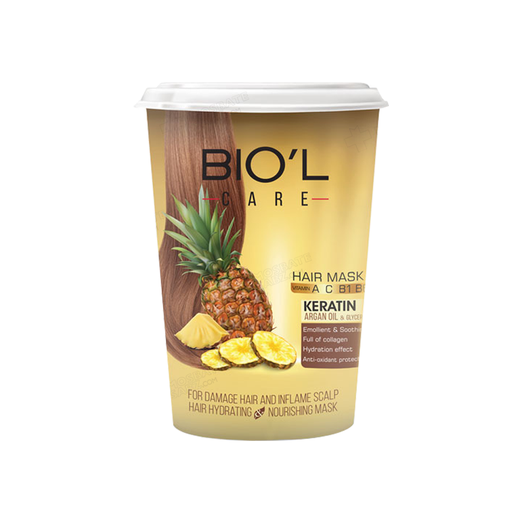 Biol Hair Mask              500ml-بيول ماسک موي آناناس                 ميل500