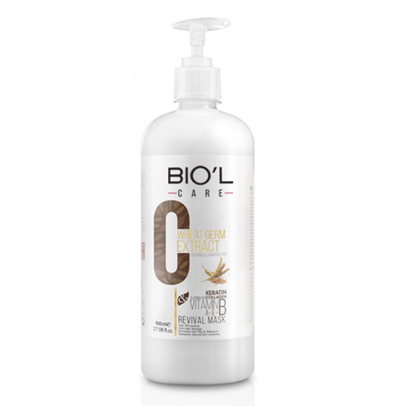 Biol Hair Mask Wheat Germ Extract    800ml-بيول ماسک موي جوانه گندم                  ميل800
