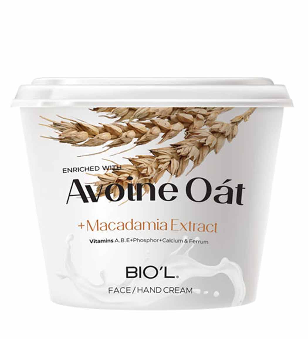 Biol face/hand cream avoine oat-بيول کرم کاسه اي جو دوسرو روغن ماديکاما