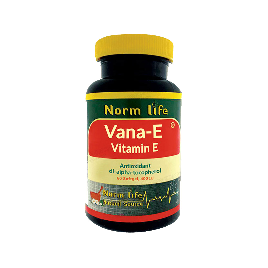 E  vitamin    400 IU    cap    normlife-ويتامين    اي          کپسول  نرم لايف400