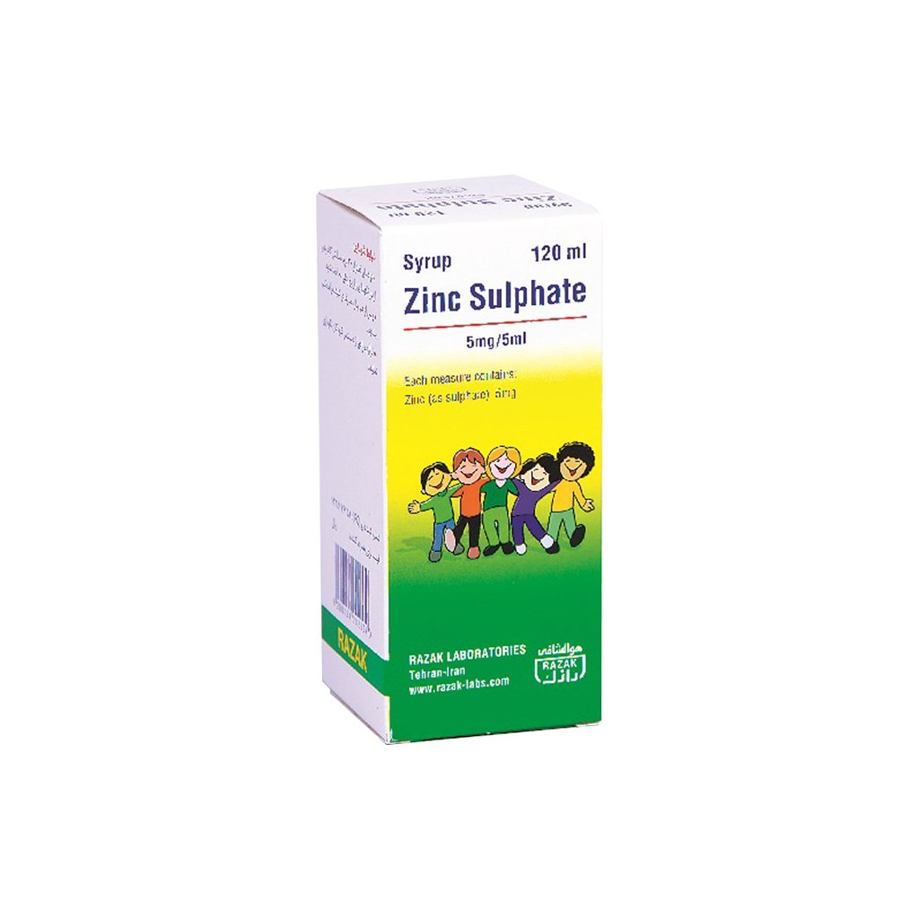 Zinc sulphate  syrop   razak-زينک سولفات   5