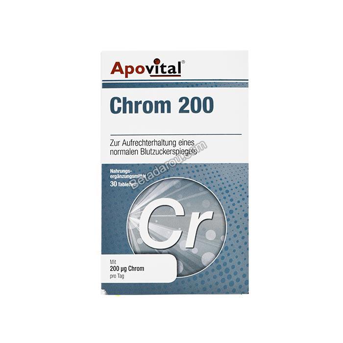 Apovital      chrom    200mg          tab-آپوويتال     کروم  م گ       قرص200