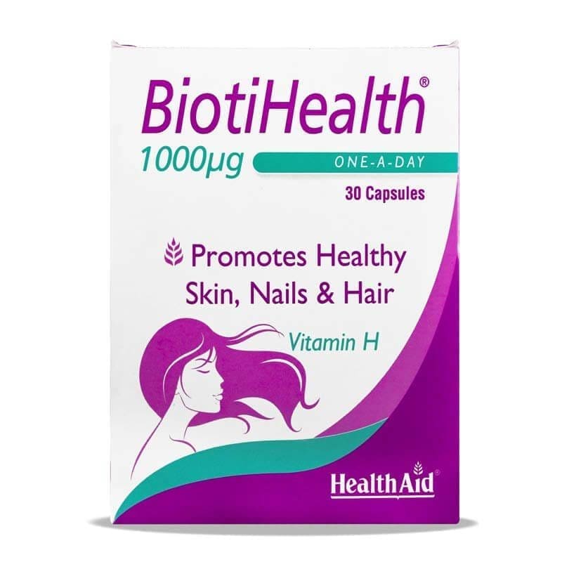 کپسول بیوتی هلث 1000 میکروگرم هلث اید | 30 عددی HealthAid BiotiHealth 1000 mcg 30 capsules